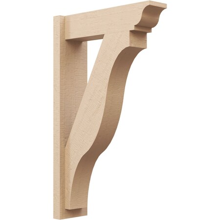 Ekena Millwork 5 1/2-in W x 18-in D x 30-in H Funston Trad Rough Cedar Woodgrain TimberThane Outlooker, Primed Tan OUTUR055X18X30FST04RCPR